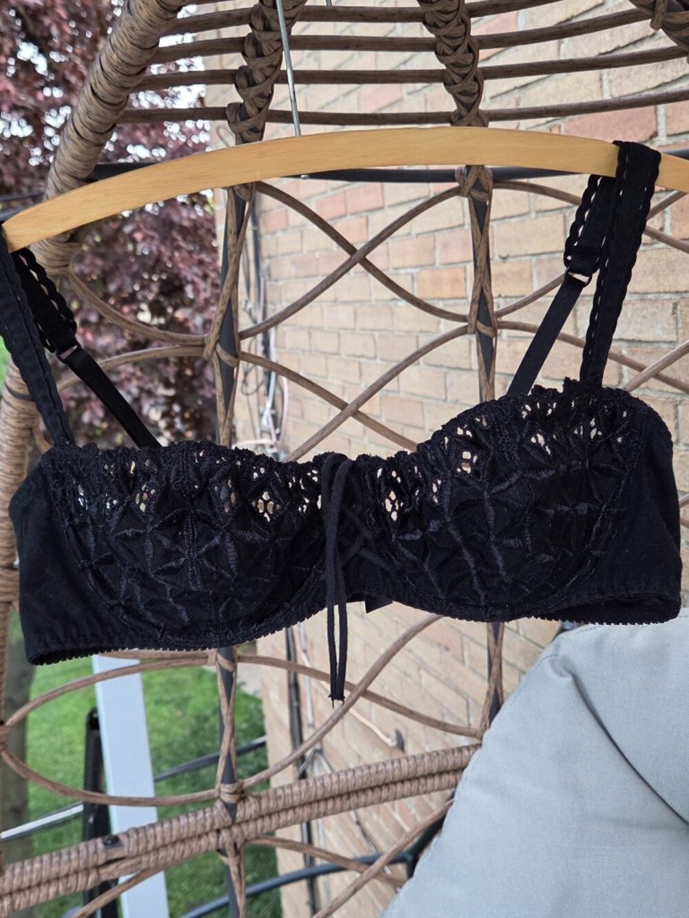 Aubade Balconnet Black Embroidered Bra